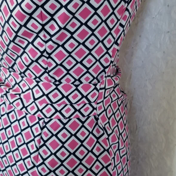 DVF faux wrap sleeveless dress size 0 - Picture 7 of 9